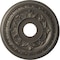 Ekena Millwork Baltimore PVC Medallion (Canopies up to 6 1/2"), 16"OD x 3 1/2"ID x 1"P, Metallic Weathered Steel CMP16BADST - alternate 1